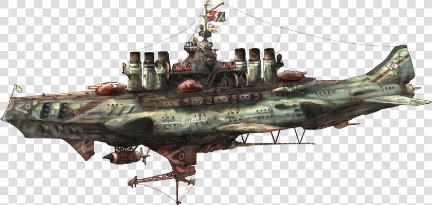 Battleship   Dieselpunk Airship  HD Png DownloadTransparent PNG