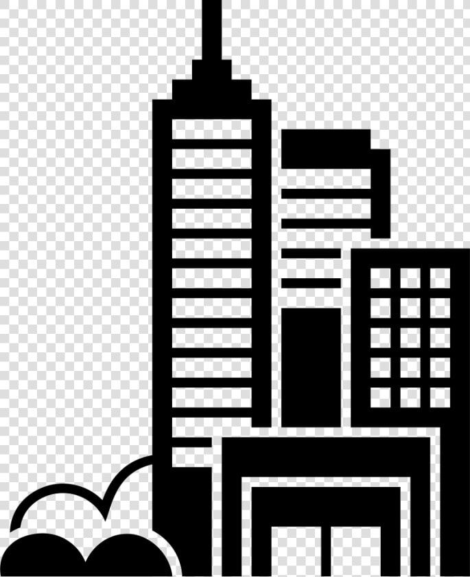 Modern City Towers Buildings Group   Black Building Logo Png  Transparent PngTransparent PNG