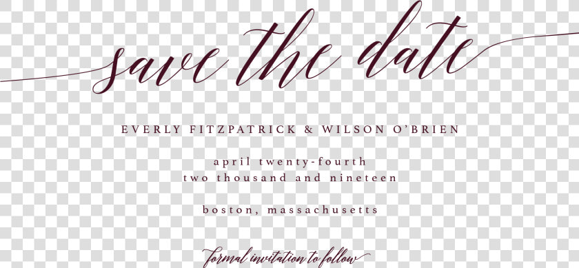 Cursive Save The Date  Script Save The Date  Merlot   Calligraphy  HD Png DownloadTransparent PNG