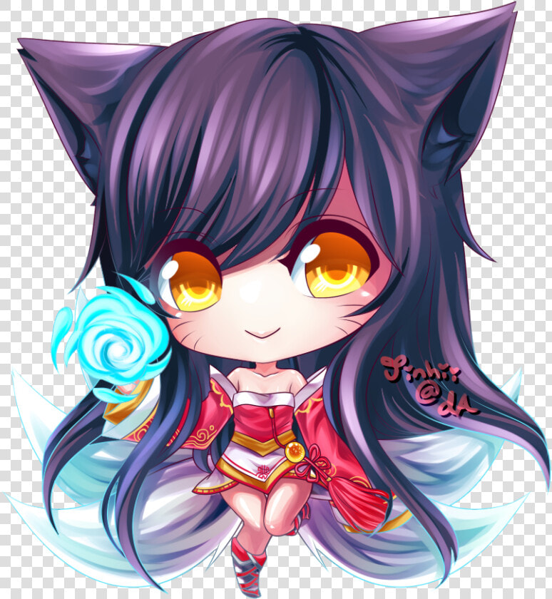 Transparent Ahri Png   Ahri Chibi Png  Png DownloadTransparent PNG