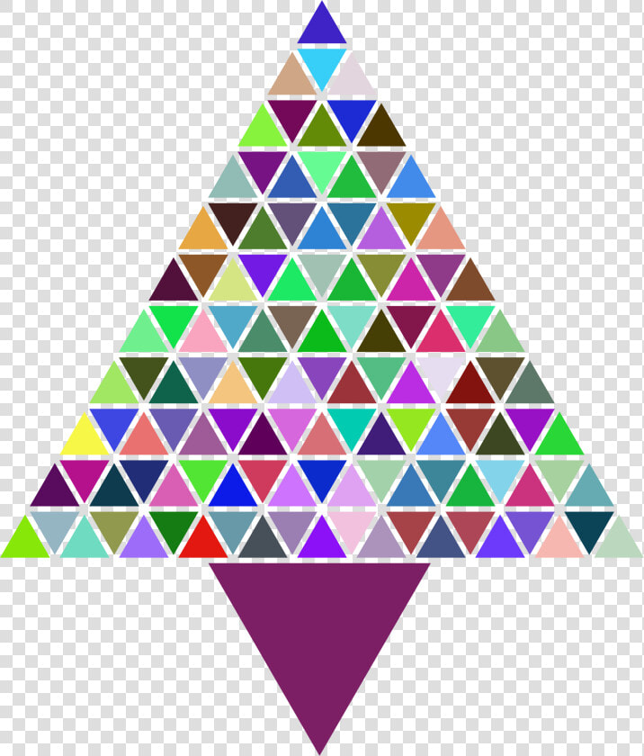 Prismatic Abstract Triangular Christmas Tree Clip Arts   Christmas Day  HD Png DownloadTransparent PNG