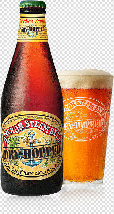 Anchor Dry hopped Steam Beer Bottleshot   Anchor Dry Hopped Steam  HD Png DownloadTransparent PNG