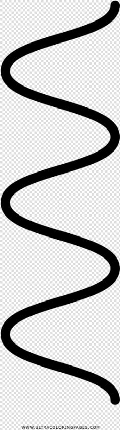 Wavy Line Coloring Page   Linea Ondulada Para Colorear  HD Png DownloadTransparent PNG