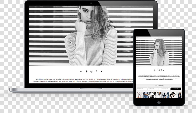 Influencer Theme Wordpress  HD Png DownloadTransparent PNG