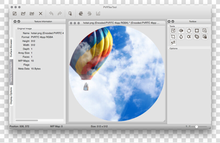 The Pvrtextoolgui From Imagination Technologies Allows   Hot Air Balloon  HD Png DownloadTransparent PNG