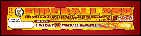 Fireball 250   J fb250 Card   Orange  HD Png DownloadTransparent PNG