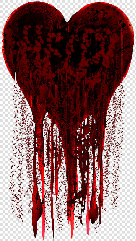 Illustration   Corazon Con Sangre Png  Transparent PngTransparent PNG