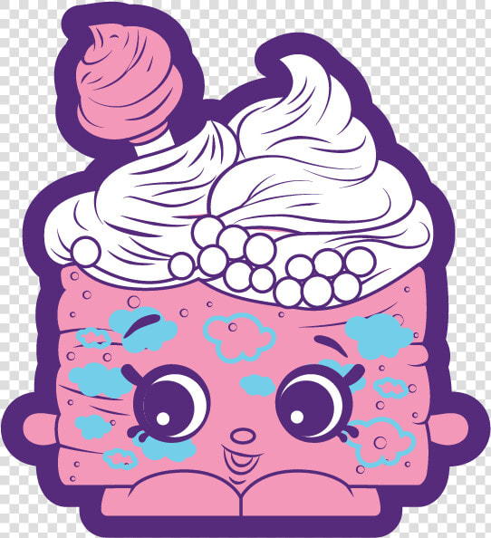 Shopkins Season 9 Flockedn Fluffy Cotton Top Cake   Portable Network Graphics  HD Png DownloadTransparent PNG