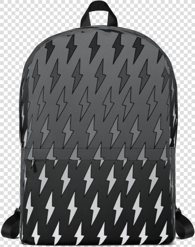 Gray Ombre Lightning Bolts Backpack   Kraken Backpack  HD Png DownloadTransparent PNG