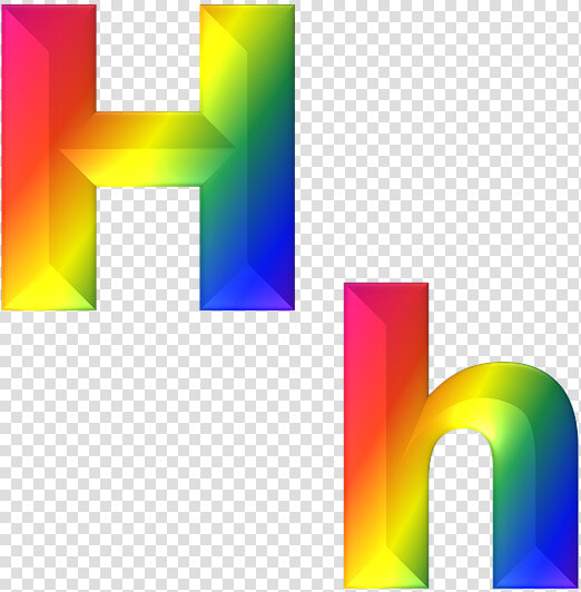 Letter  H  3d  Abc  Alphabet  Rainbow  Gradient  Bright   Alphabet  HD Png DownloadTransparent PNG