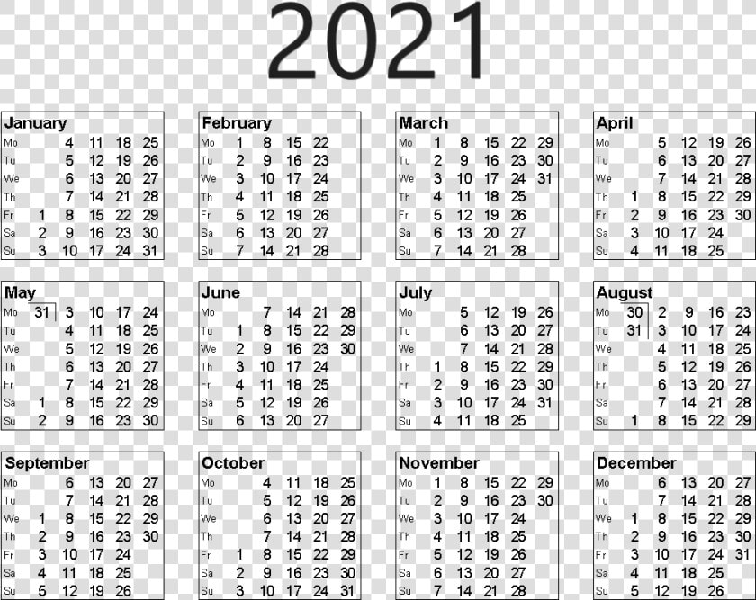 Calendar 2021 Transparent Image   Calendar 2021 With Week Numbers  HD Png DownloadTransparent PNG