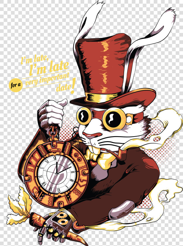 The White Rabbit   Steampunk White Rabbit Alice In Wonderland  HD Png DownloadTransparent PNG