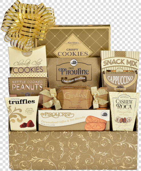 Golden Impression Gift Basket   Gift Basket  HD Png DownloadTransparent PNG