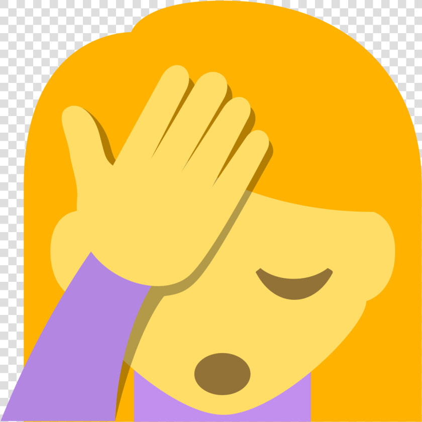 File   Emojione 1f926   Svg   Can T Believe It Emoji  HD Png DownloadTransparent PNG