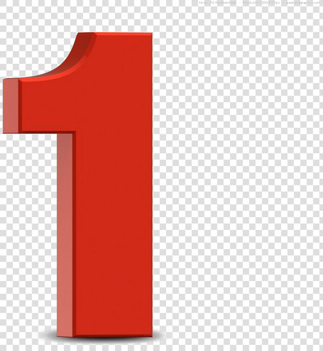 1 Number   Color Red Number 1  HD Png DownloadTransparent PNG