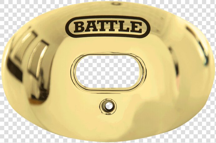 Chrome Oxygen Football Mouthguard   Gold Battle Mouth Guard  HD Png DownloadTransparent PNG