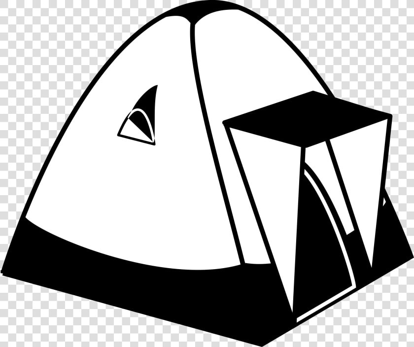 Dome Tent Image Png Clipart   Camping Clipart Black And White  Transparent PngTransparent PNG