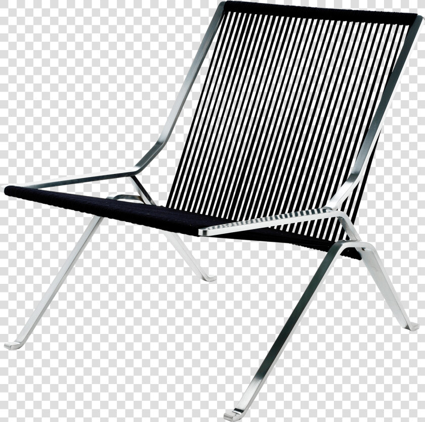 Pk25 Lounge Chair Poul Kjærholm Black Flag Haylard   Chair Design Poul Kjaerholm  HD Png DownloadTransparent PNG