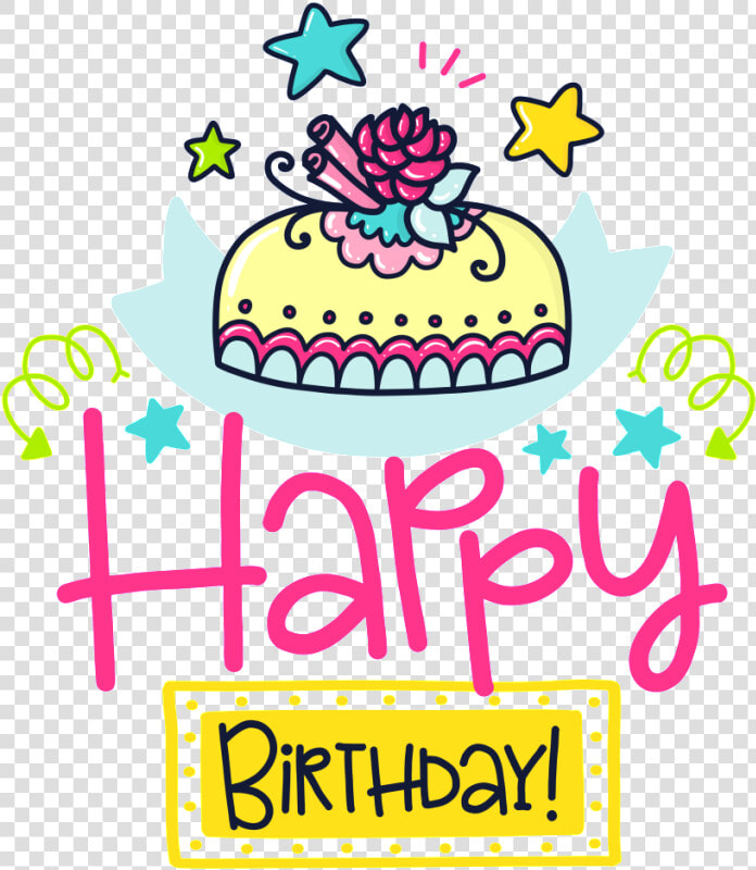 Hand Drawn Happy Birthday Card Vector   Happy Birthday Card Illustration Png  Transparent PngTransparent PNG