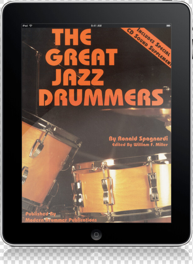 The Great Jazz Drummer S Digital Book   Tablet Computer  HD Png DownloadTransparent PNG