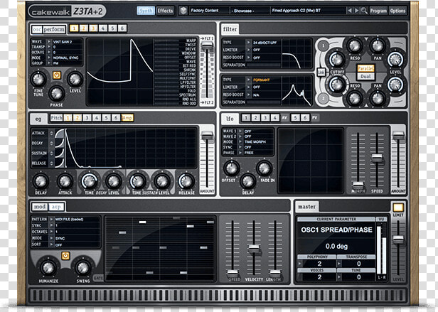 Waveshaping Synth   Z3ta 2  HD Png DownloadTransparent PNG