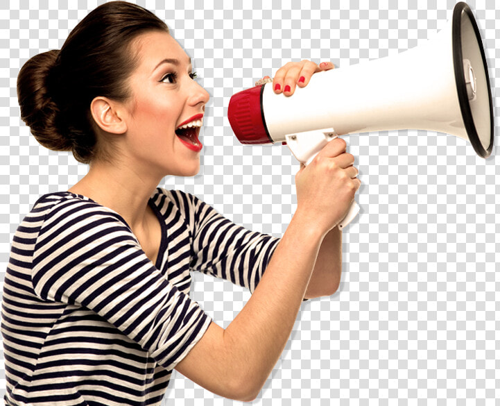 Someone With A Megaphone  HD Png DownloadTransparent PNG