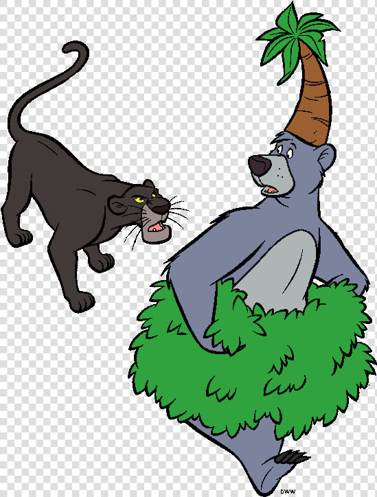  sticker  disney  thejunglebook  baloo  bagheera  bear   Jungle Book Clipart  HD Png DownloadTransparent PNG