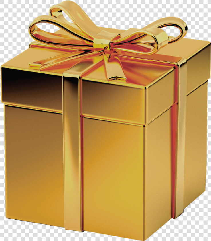 Gold Gift Box Transparent Image   Transparent Background Gold Gift Box  HD Png DownloadTransparent PNG