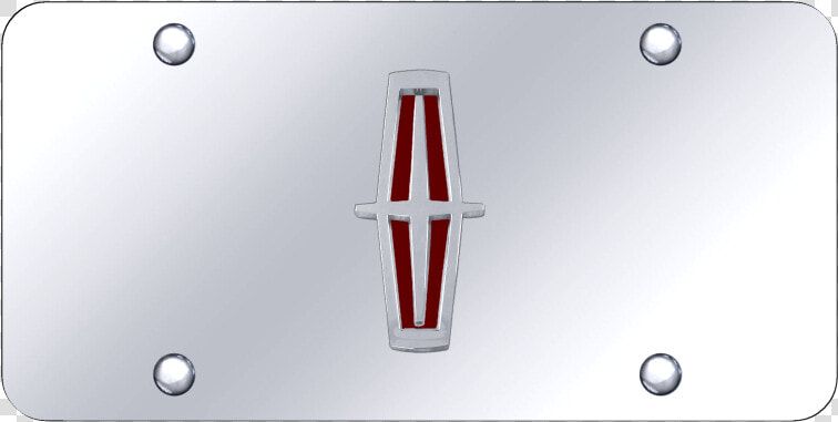 Au tomotive Gold Lincoln Chrome red Logo On Chrome   Emblem  HD Png DownloadTransparent PNG