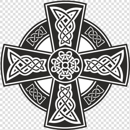 Celtic Cross   Celtic Cross Clipart Black And White  HD Png DownloadTransparent PNG