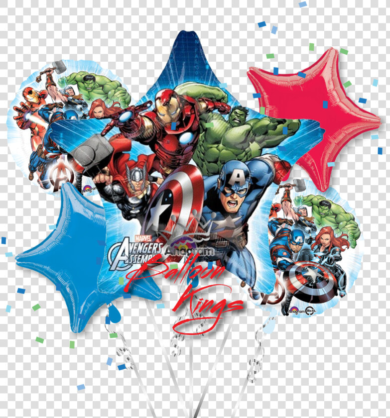 Avengers Animated Bouquet   Avengers Animated Balloon Bouquet  HD Png DownloadTransparent PNG