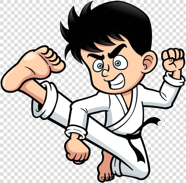 Taekwondo Drawing Boy   Boy Karate Clipart  HD Png DownloadTransparent PNG