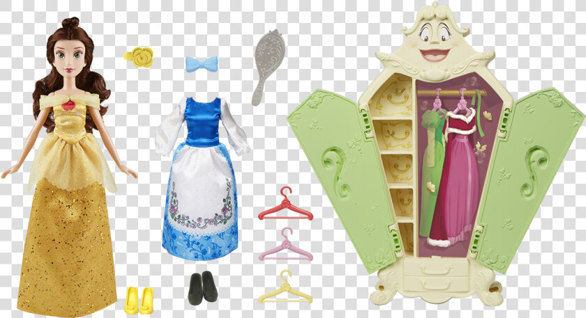 Disney Princess Belle’s Wardrobe Set   Disney Princess Belle Doll Hasbro  HD Png DownloadTransparent PNG