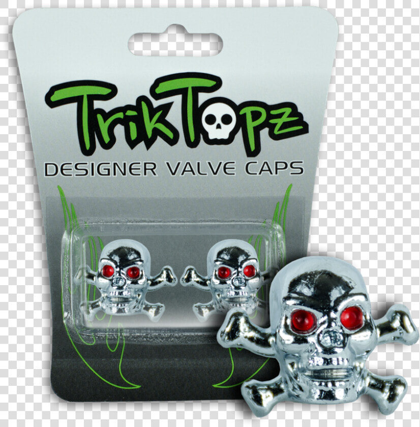 Trik Topz Skull  amp  Bones Valve Caps  HD Png DownloadTransparent PNG