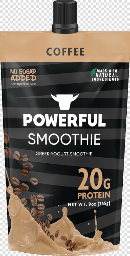 Coffee Greek Yogurt Smoothie   Powerful Smoothie Greek Yogurt  HD Png DownloadTransparent PNG