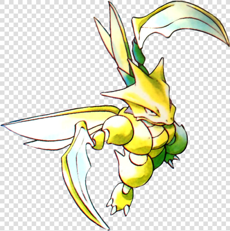 View 123scyther Rb     Scyther Art  HD Png DownloadTransparent PNG