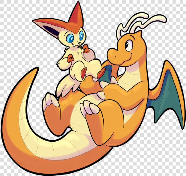 Dragonite E Victini  HD Png DownloadTransparent PNG