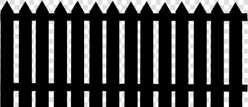 Clipart Silhouette Of Picket Fence   Fence Clipart Black And White From Top View  HD Png DownloadTransparent PNG