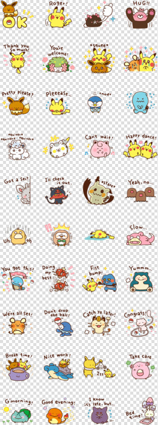 Download Pokémon Yurutto Sticker Line And Use On Whatsapp   Pokemon Stickers For Whatsapp  HD Png DownloadTransparent PNG