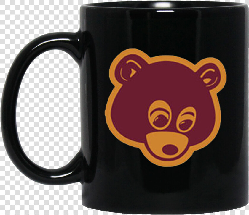 Dropout Bear 11oz Black Mug   Kanye West The College Dropout Bear  HD Png DownloadTransparent PNG