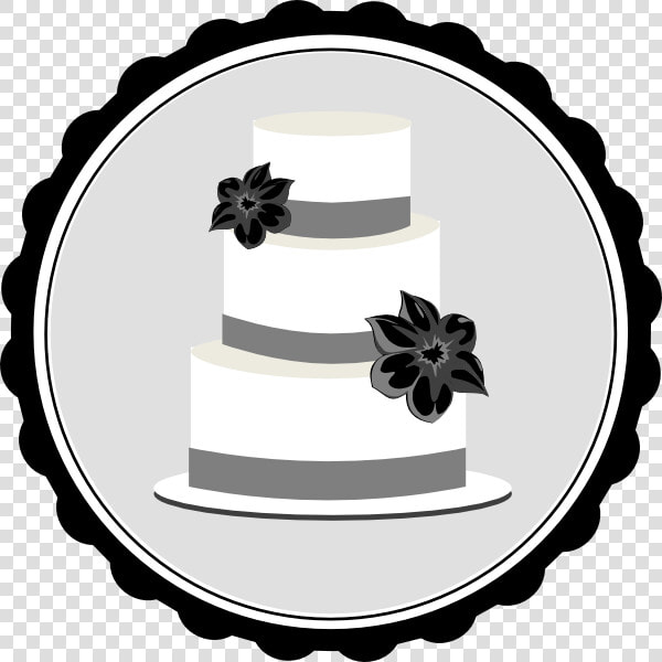 Wedding Cake Clipart Png Black And White   Wedding Cake Clip Art  Transparent PngTransparent PNG