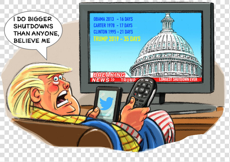 At The End Of A Week That Saw China Hopes Fade  Brexit   Trump Government Shutdown Cartoons  HD Png DownloadTransparent PNG