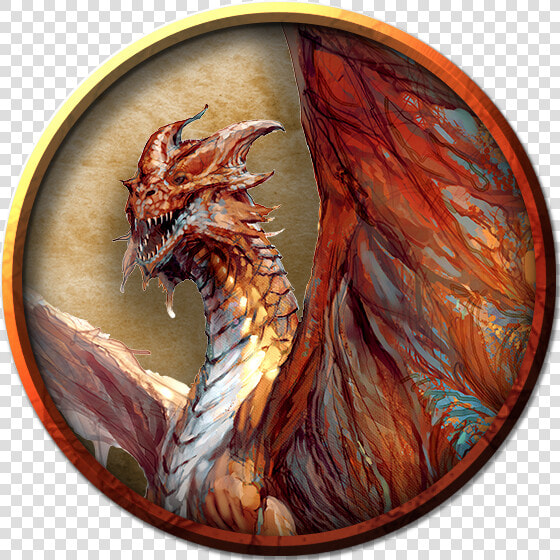 Adult Red Dragon Token  HD Png DownloadTransparent PNG