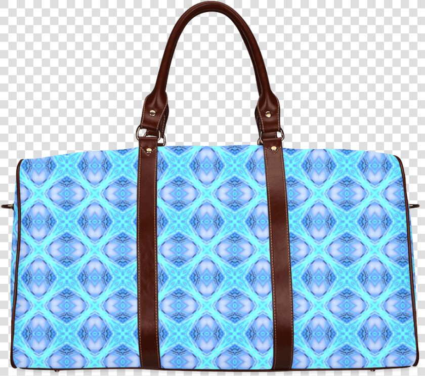 Abstract Circles Arches Lattice Aqua Blue Waterproof   Duffel Bag  HD Png DownloadTransparent PNG