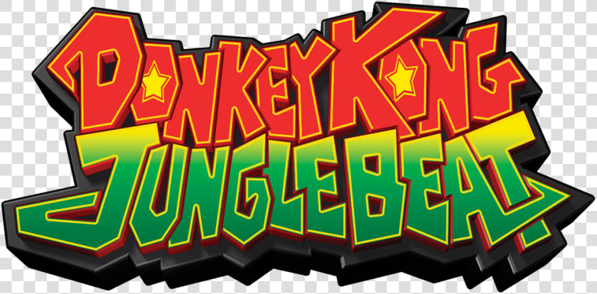 Transparent Donkey Kong Logo Png   Donkey Kong Jungle Beat Logo  Png DownloadTransparent PNG