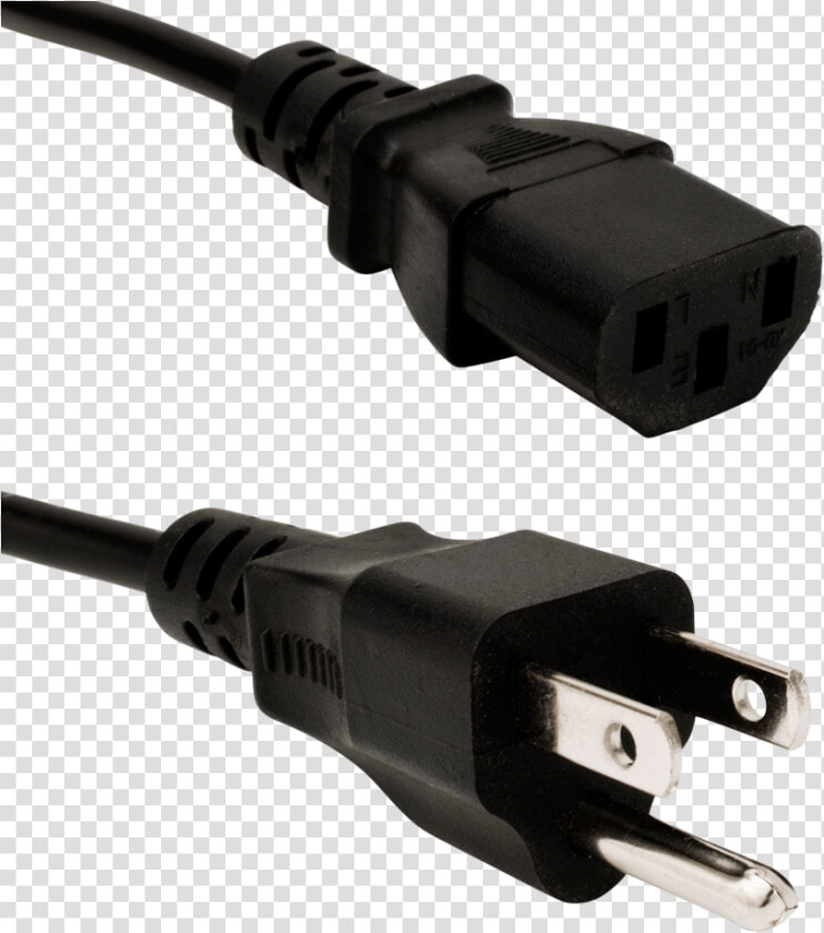 Power Cable Transparent Images Png   Standard Us Power Cord  Png DownloadTransparent PNG