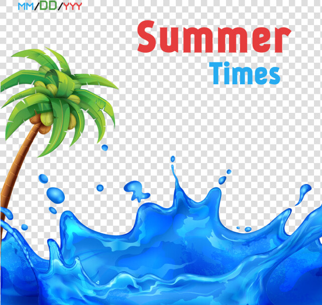 Summer Splash Background   Transparent Cartoons   Water Design Background Psd  HD Png DownloadTransparent PNG