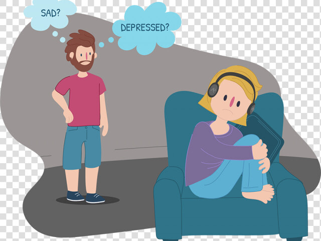 Depression Clipart Depressed Person   Depressed Person Clipart  HD Png DownloadTransparent PNG