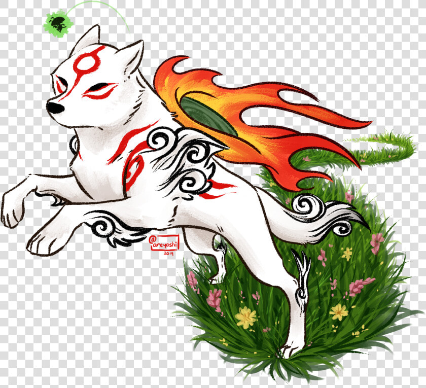 Okami   Cartoon  HD Png DownloadTransparent PNG