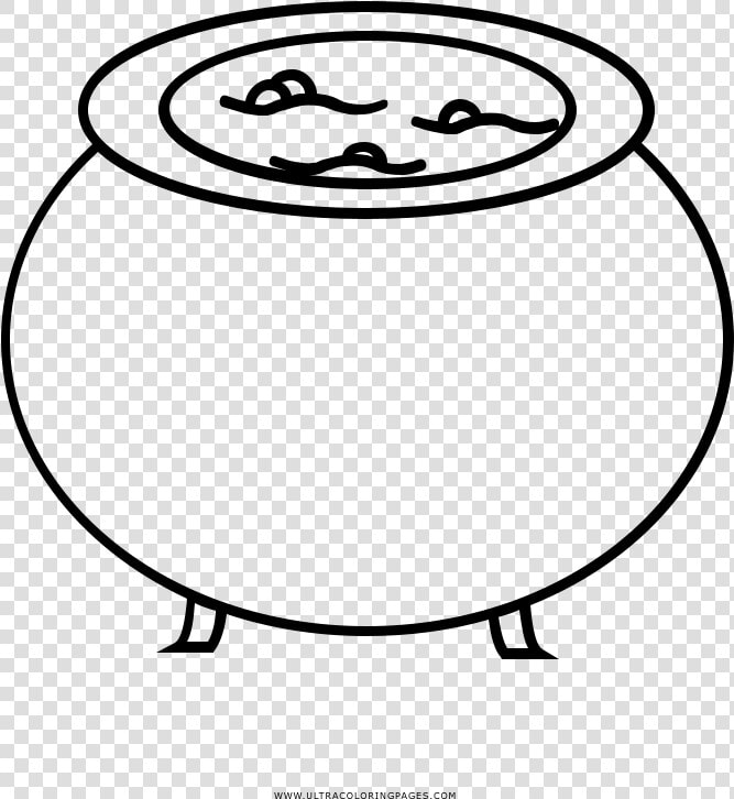 Cauldron Coloring Page   Circle  HD Png DownloadTransparent PNG